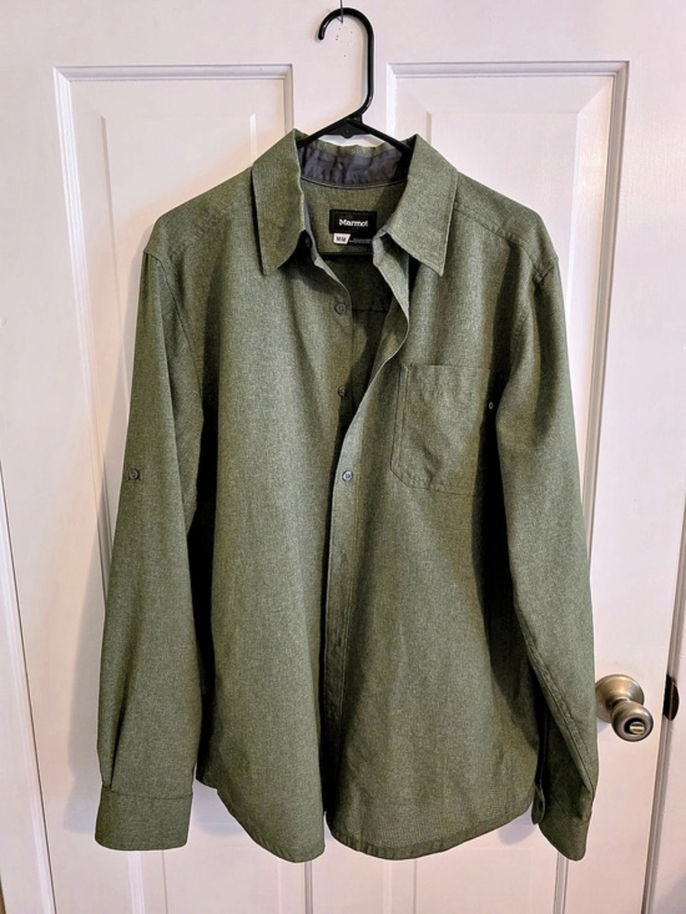 Marmot AirExchange Long-Sleeve Shirt Green Medium